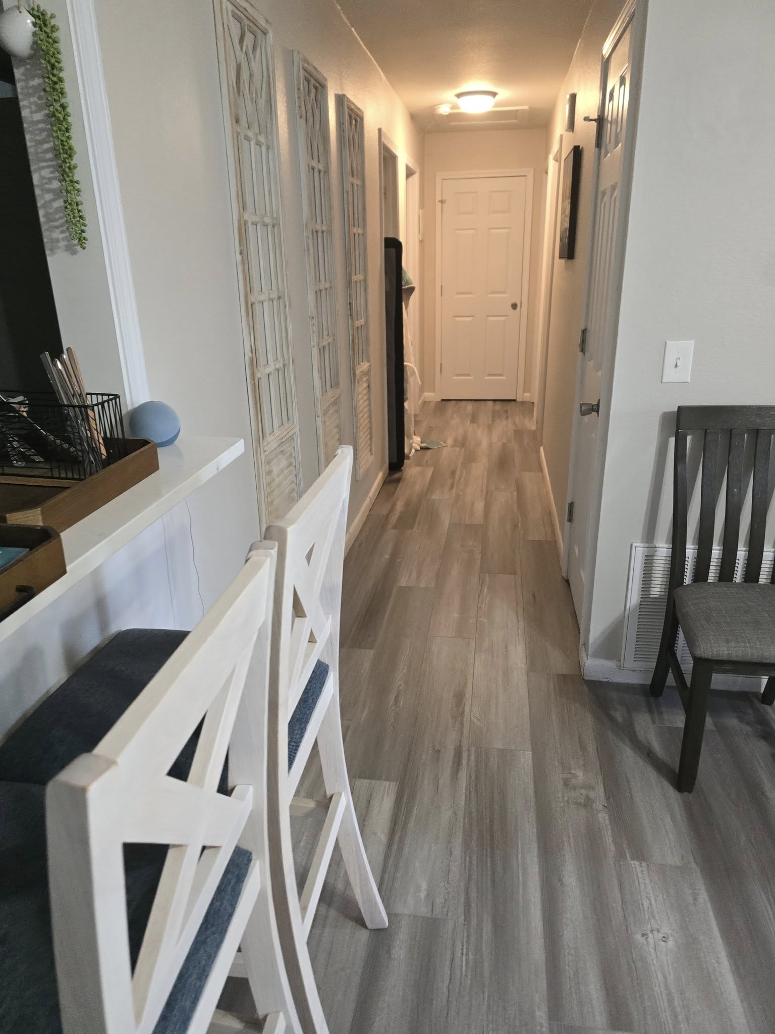 Finished flooring after moisture-related repair in Pensacola, Florida
